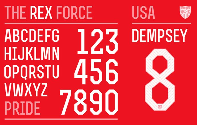 耐克 為世界杯設(shè)計字體